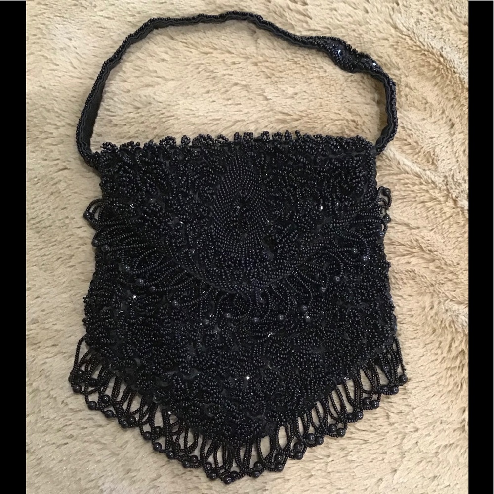 Vintage Bon Soir Beaded Evening Bag